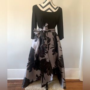 Black and silver special occasion, dress, size 12, worn once